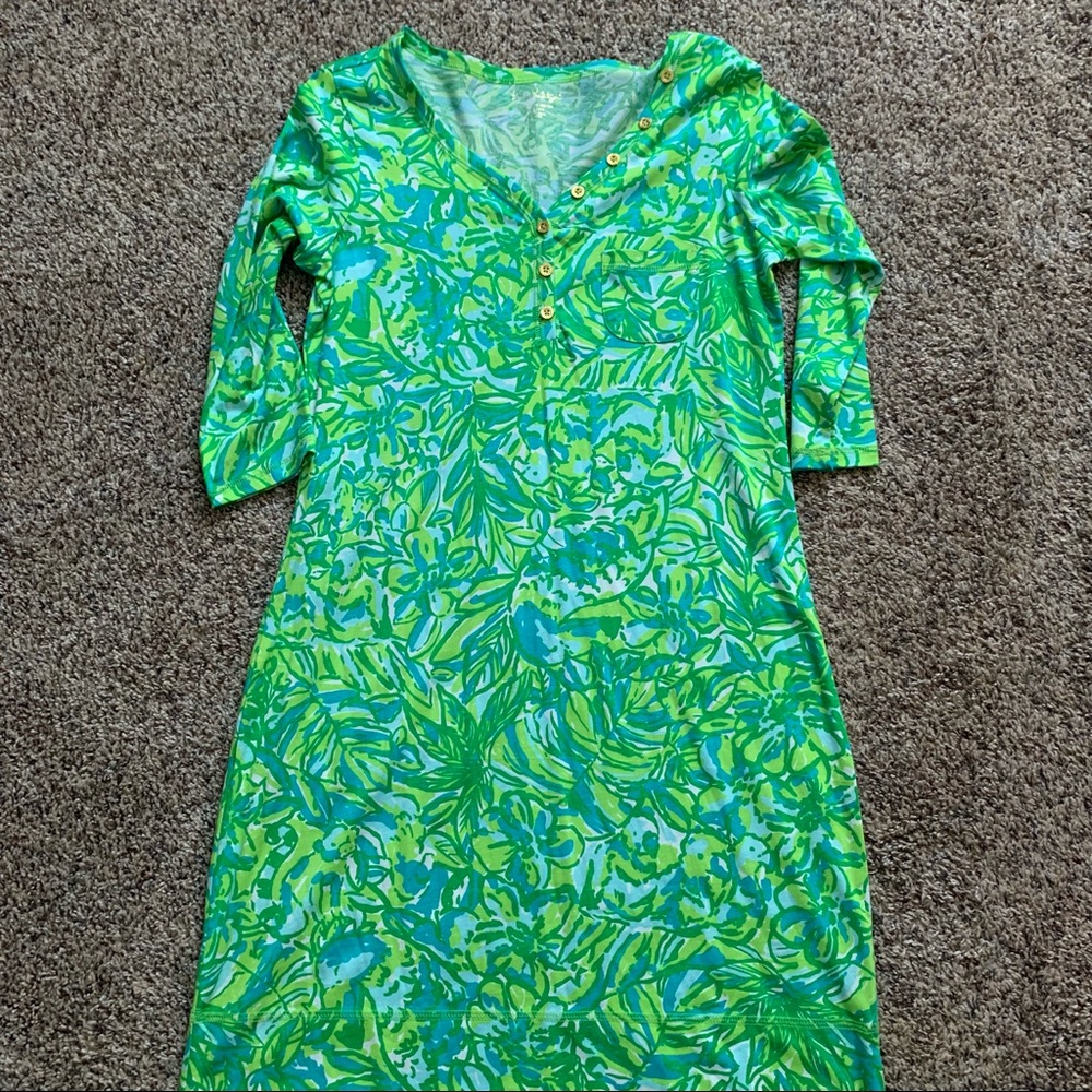 Lilly Pulitzer Women’s Medium Long Sleeve T-shirt Dress